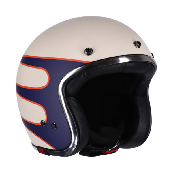 13 1/2 SKULL BUCKET HELMET SUPERIOR VINTAGE WHITE - Image 2