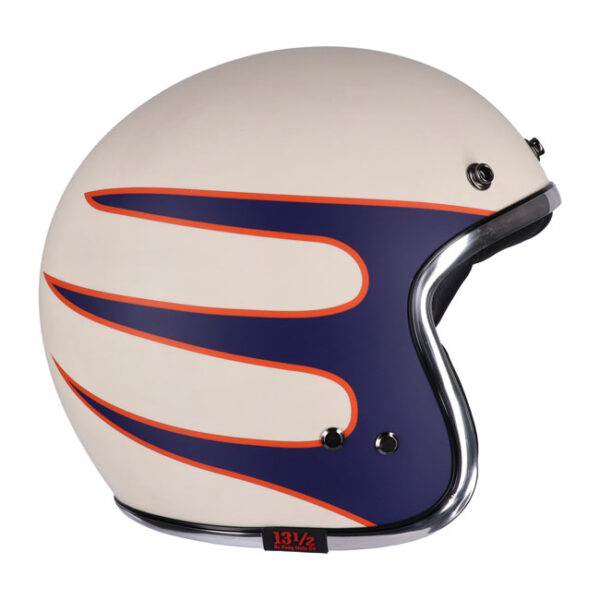 13 1/2 SKULL BUCKET HELMET SUPERIOR VINTAGE WHITE