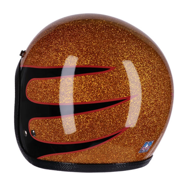13 1/2 SKULL BUCKET HELMET SUPERIOR METAL FLAKE - Image 3