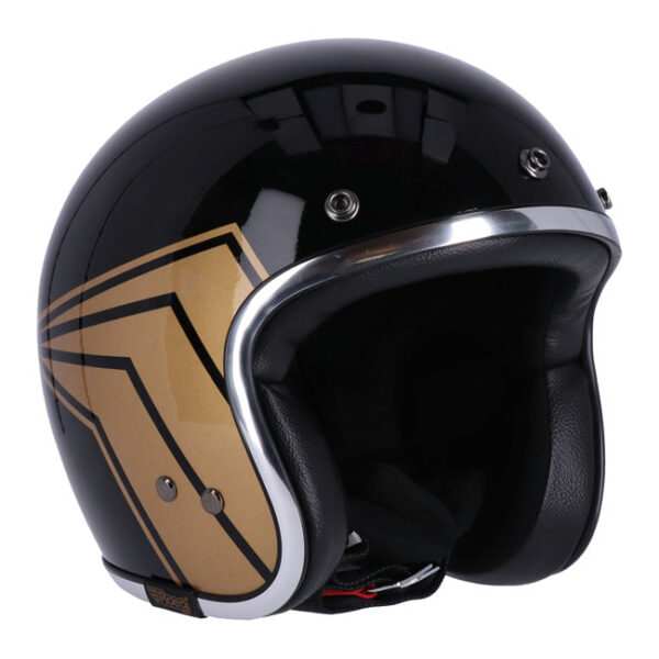 13 1/2 SKULL BUCKET HELMET GLOSS BLACK - Image 2
