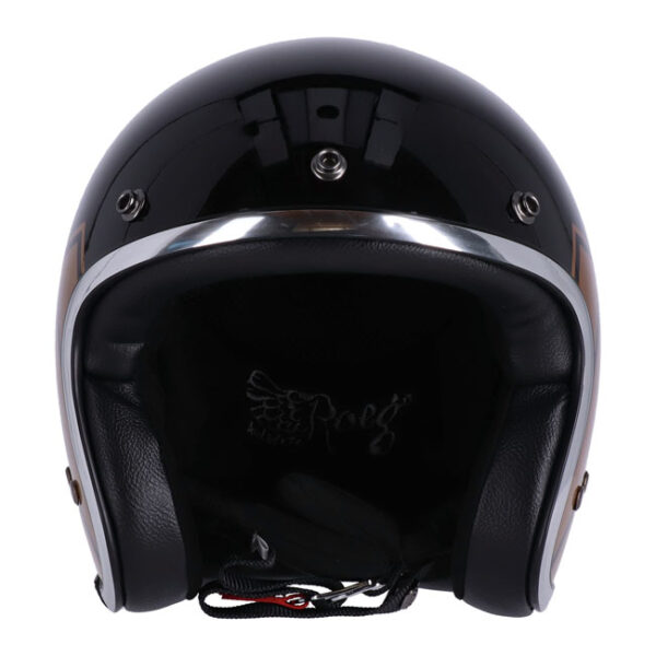 13 1/2 SKULL BUCKET HELMET GLOSS BLACK - Image 3