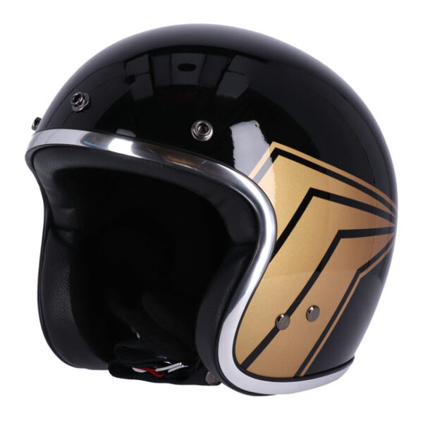 13 1/2 SKULL BUCKET HELMET GLOSS BLACK - Image 4