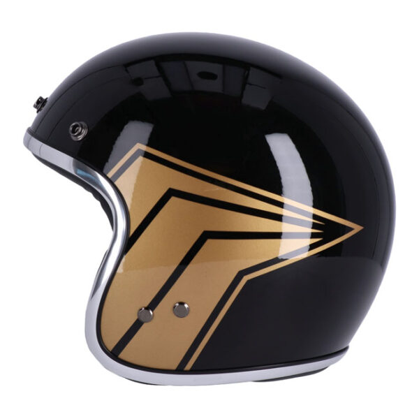 13 1/2 SKULL BUCKET HELMET GLOSS BLACK - Image 5