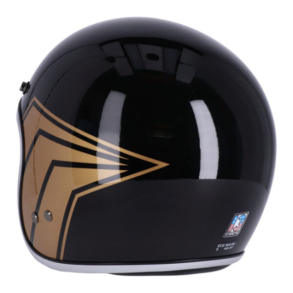 13 1/2 SKULL BUCKET HELMET GLOSS BLACK - Image 6
