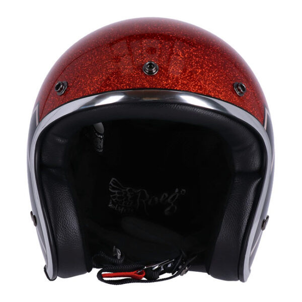 13 1/2 SKULL BUCKET HELMET FLAKE AMBER - Image 3