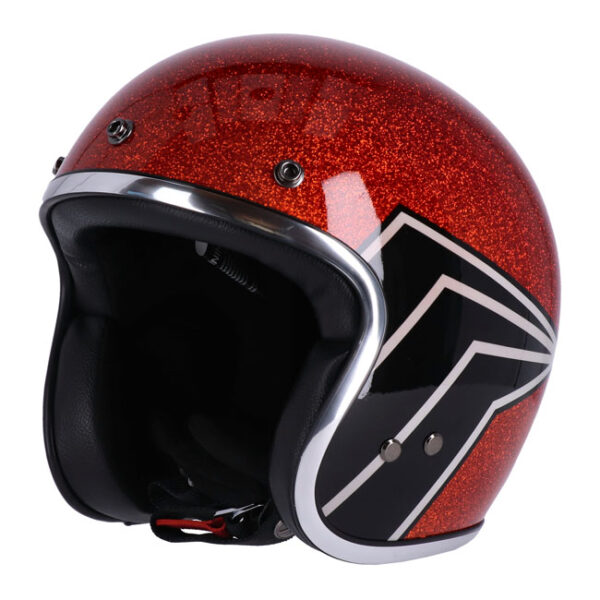13 1/2 SKULL BUCKET HELMET FLAKE AMBER - Image 4