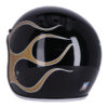 13 1/2 SKULL BUCKET HELMET FLAMES GOLD - Image 6