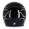 13 1/2 SKULL BUCKET HELMET FLAMES GOLD - Image 7