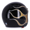 13 1/2 SKULL BUCKET HELMET FLAMES GOLD - Image 8