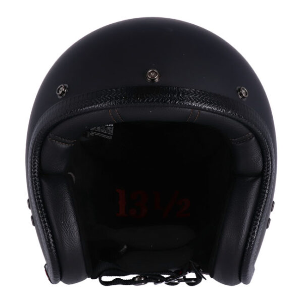 13 1/2 SKULL BUCKET HELMET MATT BLACK - Image 3