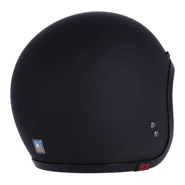 13 1/2 SKULL BUCKET HELMET MATT BLACK - Image 8