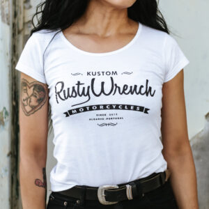 T-shirt Mulher RW Motorcycles Branca